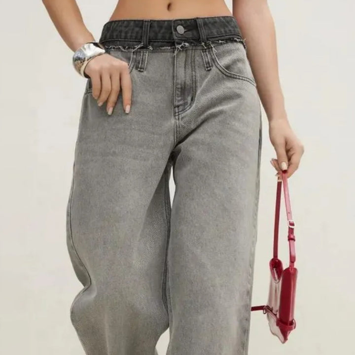 Ladies High Waist Jeans Lune London