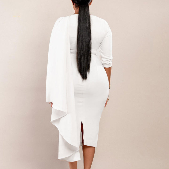 Midi dress for women with asymmetric cut Lune London
