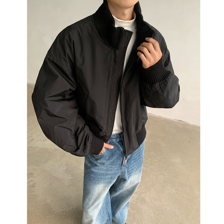 Casual bomber jacket for men with high collar and practical pockets Lune London