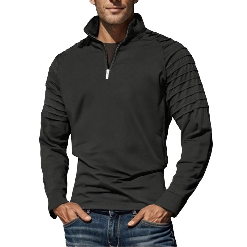Functional sweater for men with half-zip and modern design Lune London