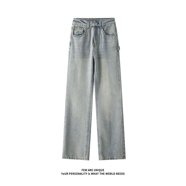 High-waisted loose fit men's jeans with practical pockets Lune London