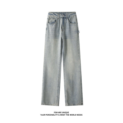 High-waisted loose fit men's jeans with practical pockets Lune London