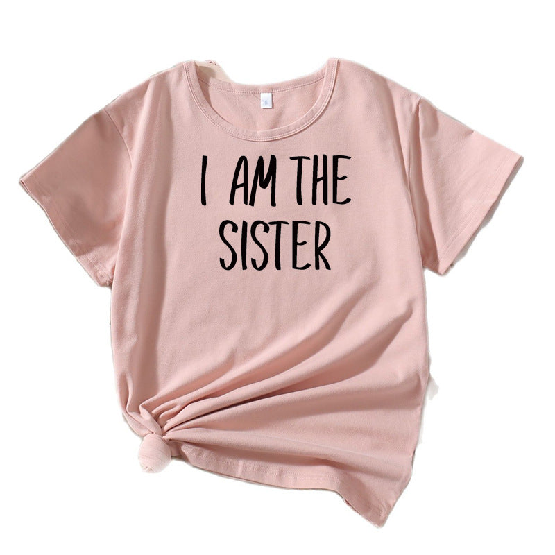 Women Leisure Sister T-shirt Statement Lune London
