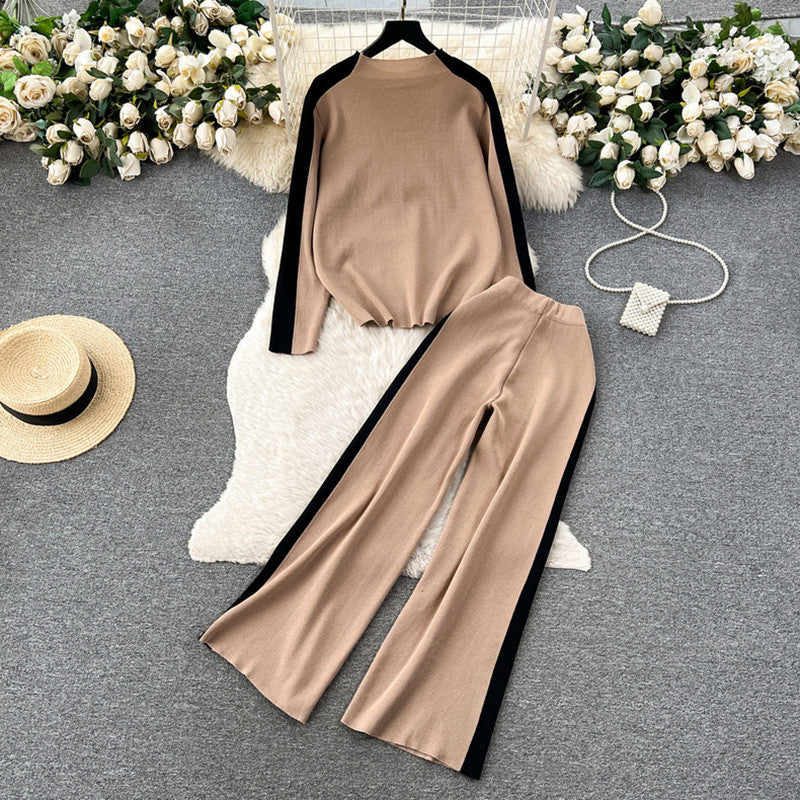 Sporty lounge set for women with contrasting side inserts Lune London