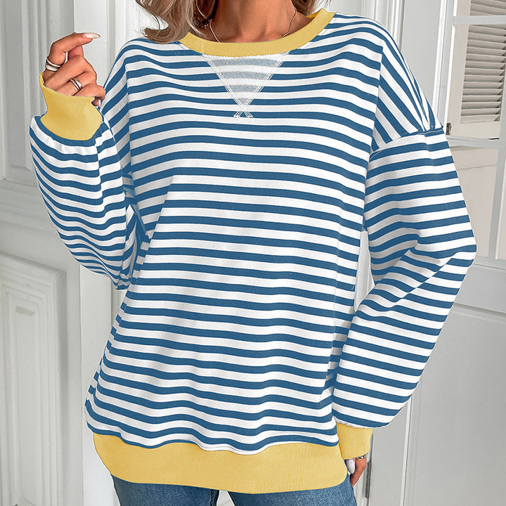 Striped women's sweater with relaxed fit Lune London