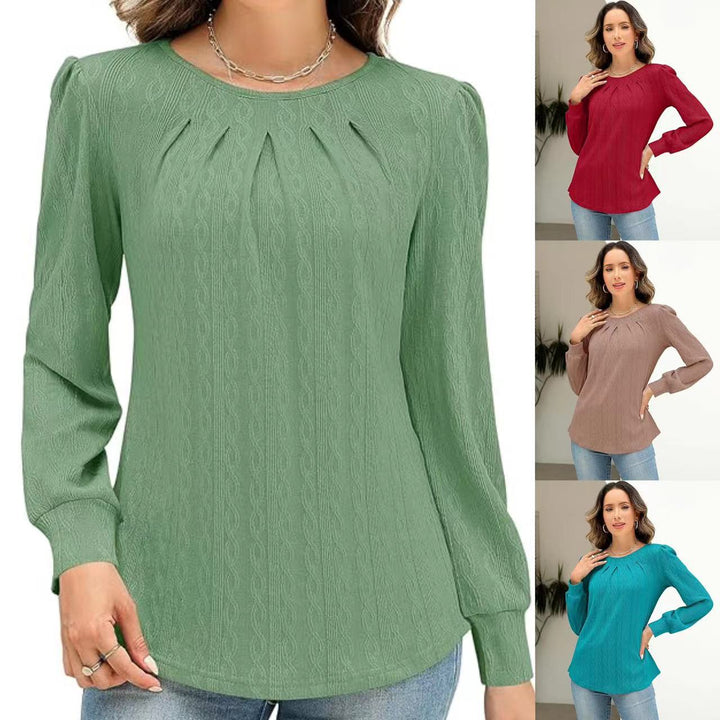 Ladies' blouse stylish with decorative draping Lune London