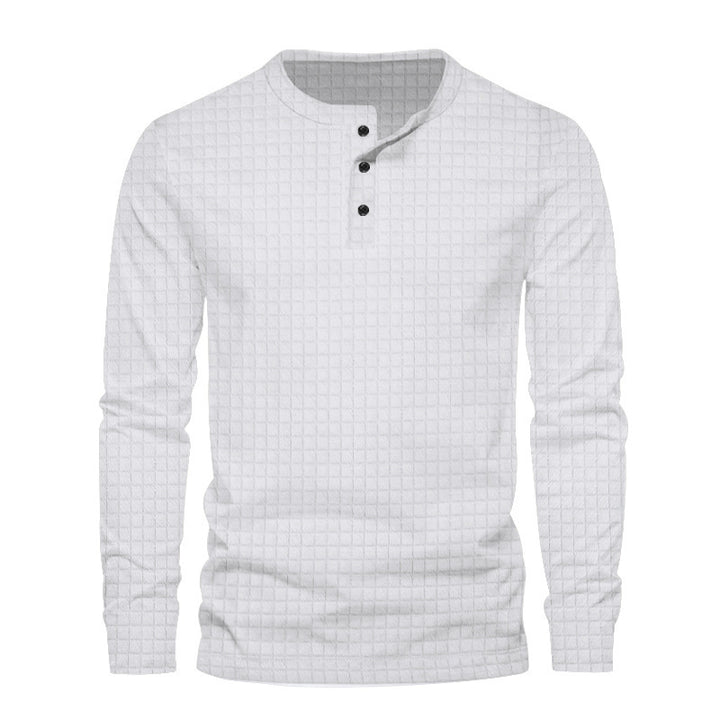 Men's long sleeve shirt with textured design Lune London
