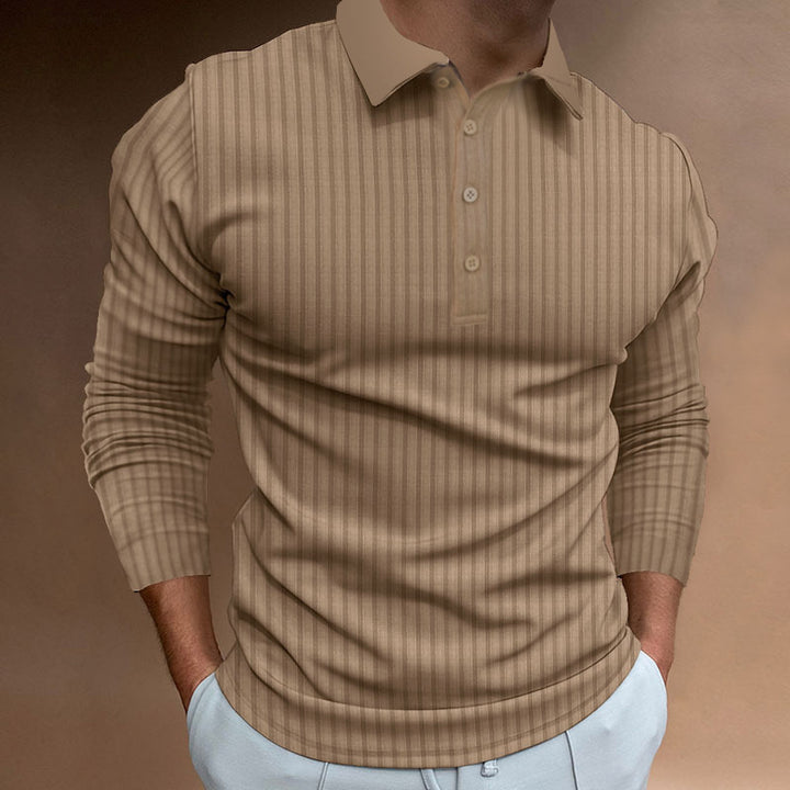 Men's Long Sleeve Polo Lune London
