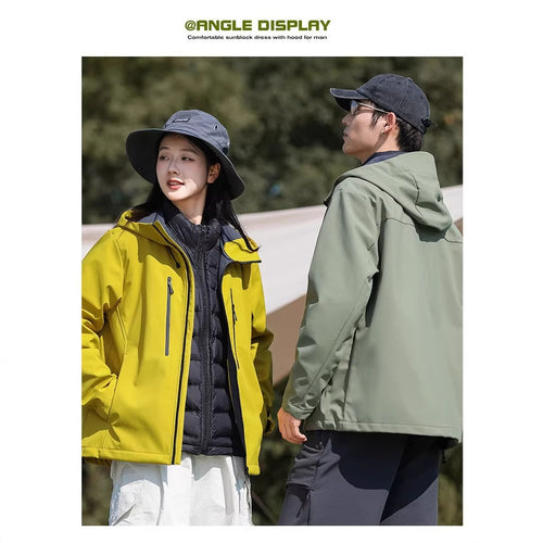 Women's functional jacket with water-repellent material and practical zip pockets Lune London