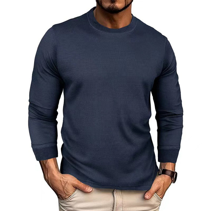 Long sleeve t-shirt for men in breathable ribbed material Lune London