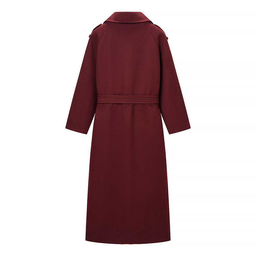Manteau trench élégant pour femmes avec ceinture et patte de boutonnage double Chic & Stil