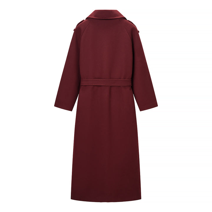 Manteau trench élégant pour femmes avec ceinture et patte de boutonnage double Chic & Stil