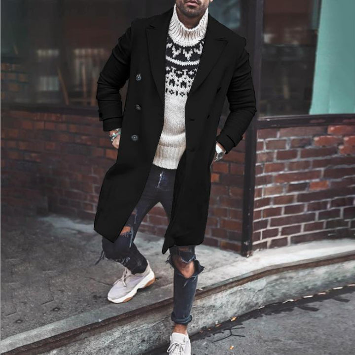 Elegant winter coat for men with double-breasted and classic fit Lune London