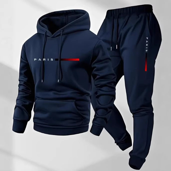 Women’s hoodie and jogging pants set with modern Paris design Chic & Stil