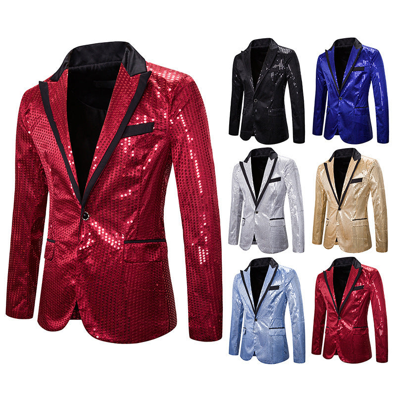 Elegant sequin jacket for men with modern cut Lune London