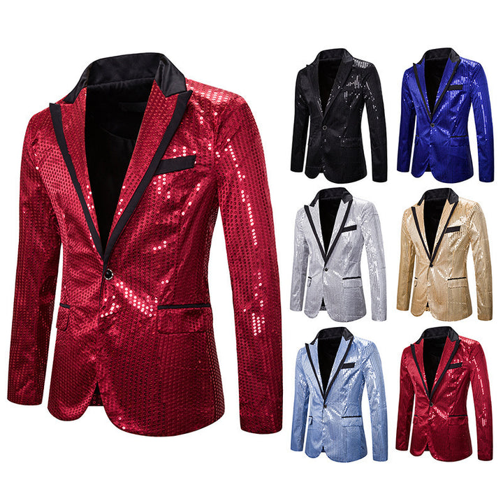 Elegant sequin jacket for men with modern cut Lune London