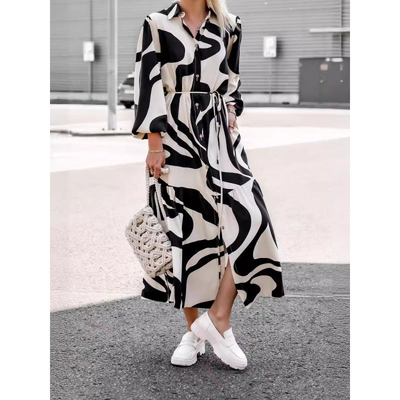 Women's Long Sleeve Shirt Dress Lune London