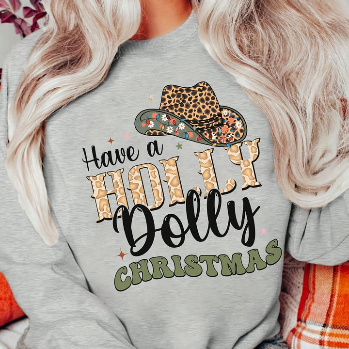 Sweat-shirt pour femmes avec motif de Noël créatif et lettrage élégant Chic & Stil