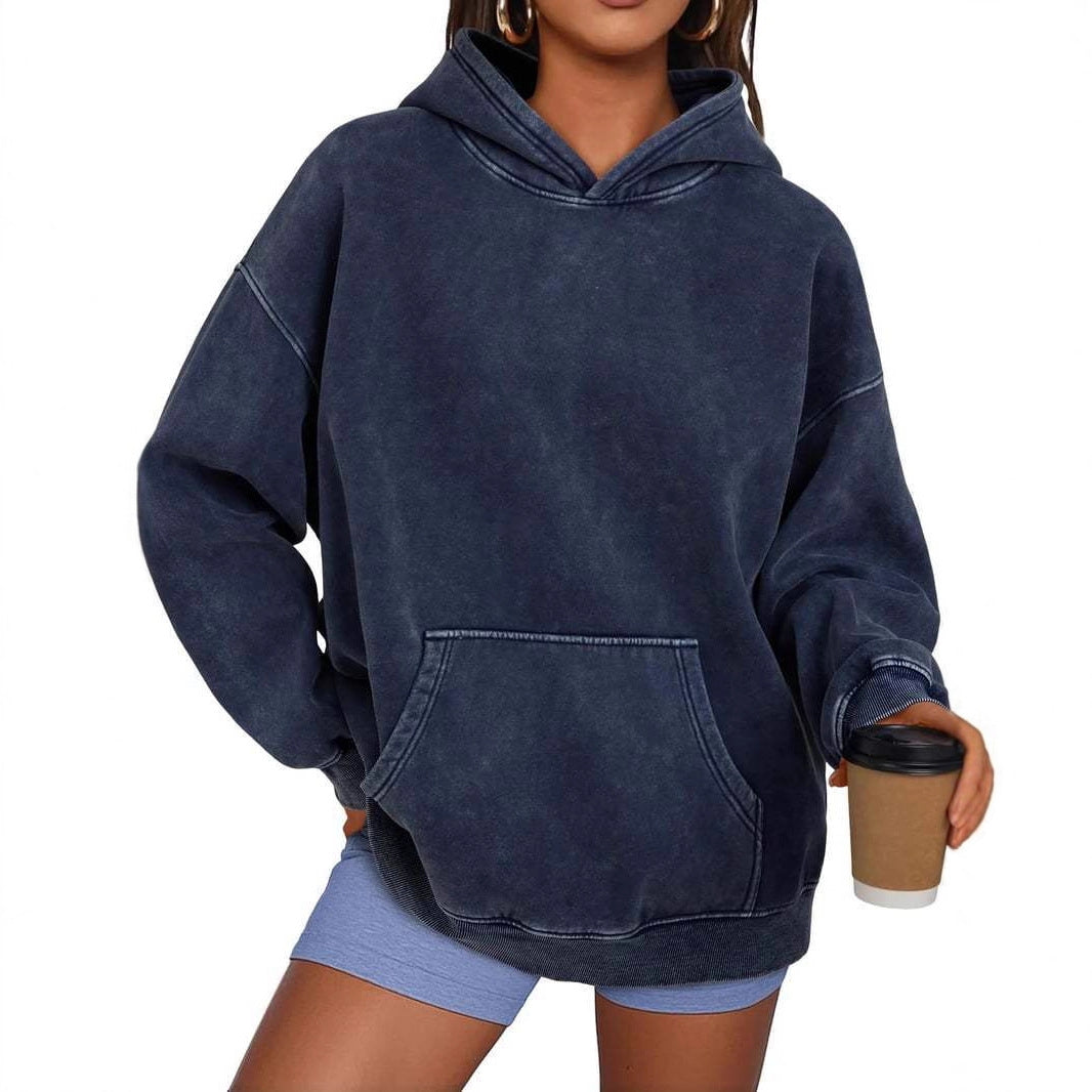 Lune London Cozy Oversized Sweater for Women with a Practical Kangaroo Pocket