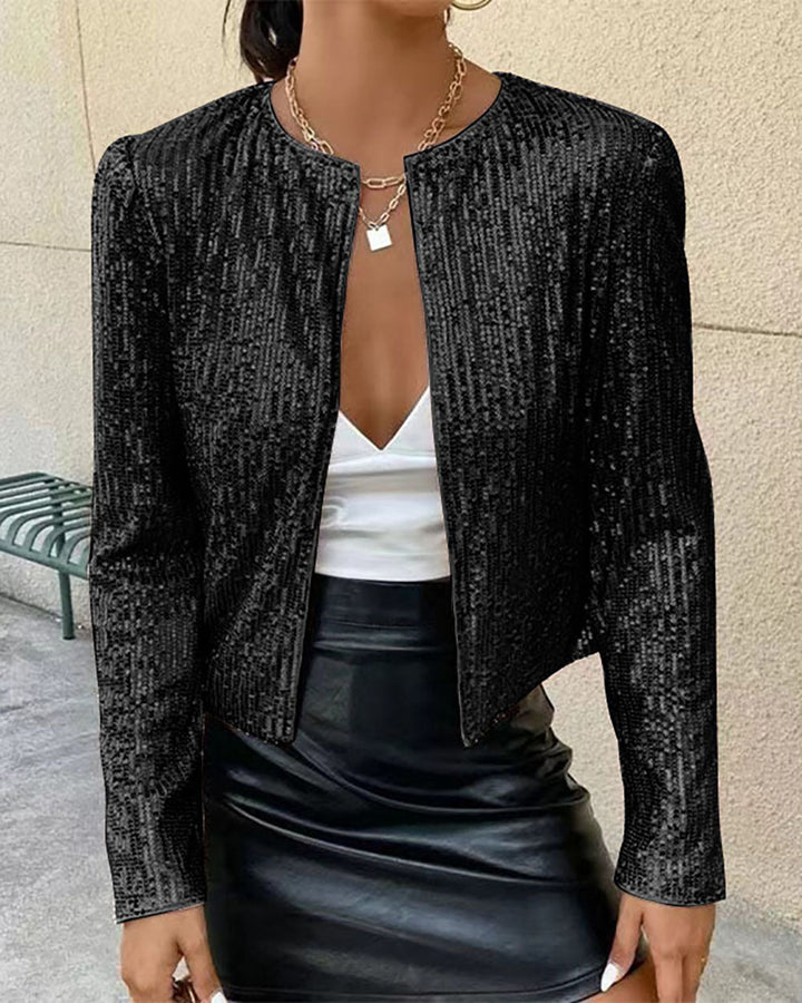 Lune London | Smarter Glittering Stand Collar Short Coat