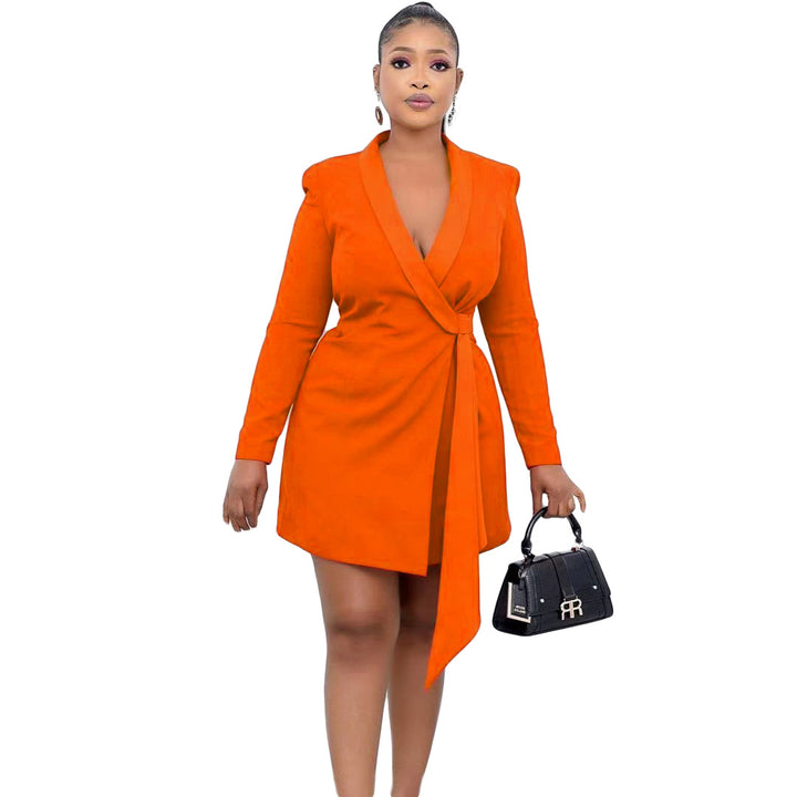 Wrapped jacket for women with elegant details and a narrow belt Lune London