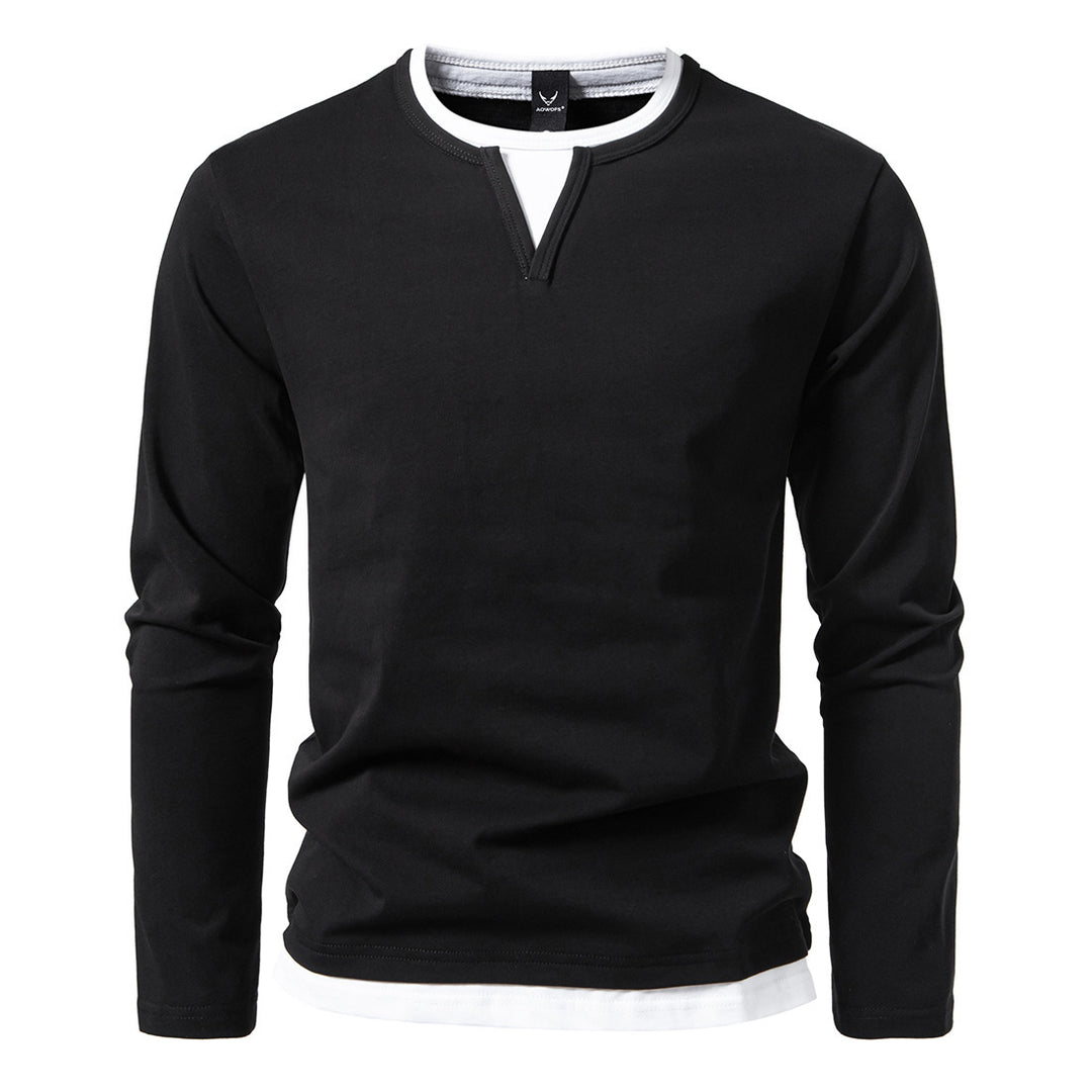 Long sleeve shirt for men with innovative collar Lune London