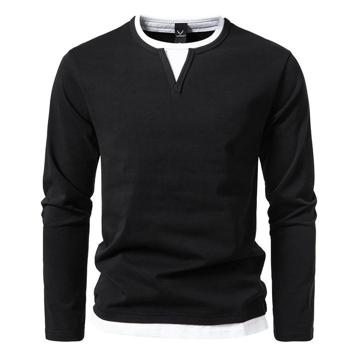 Long sleeve shirt for men with innovative collar Lune London