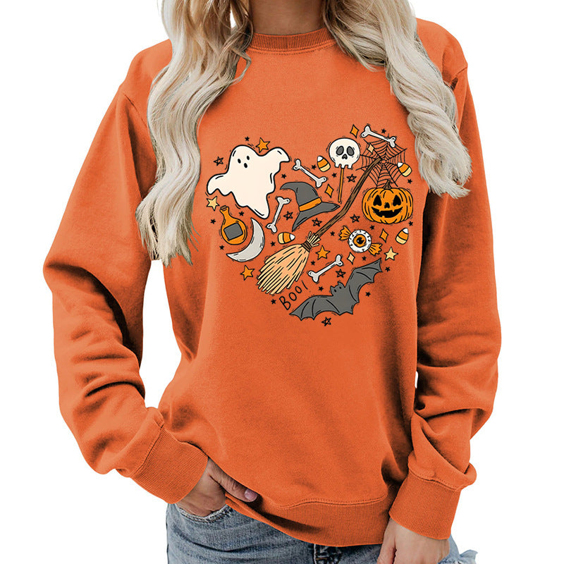 Sweatshirt d'Halloween pour femmes avec design créatif Chic & Stil