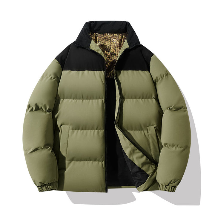 Insulated quilted jacket for men with a high collar and practical pockets Lune London