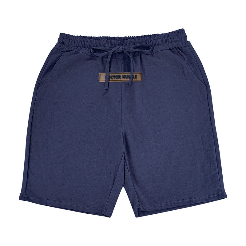Comfortable men's leisure shorts with elastic waistband and practical side pockets Lune London