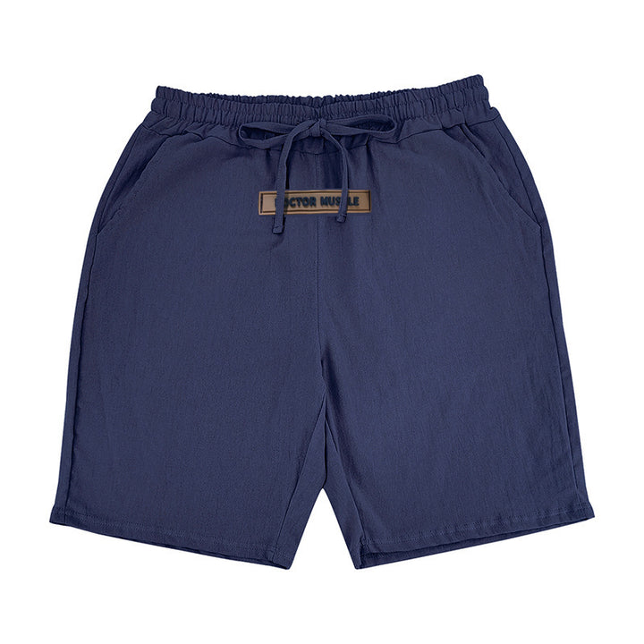 Comfortable men's leisure shorts with elastic waistband and practical side pockets Lune London