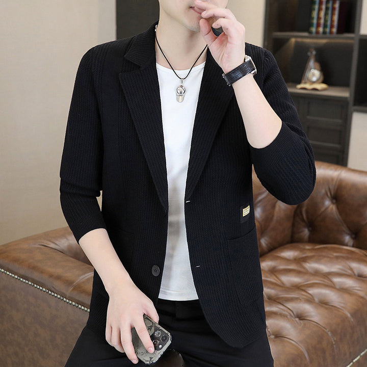 Casual knitted blazer for men with a unique texture and a modern fit Lune London