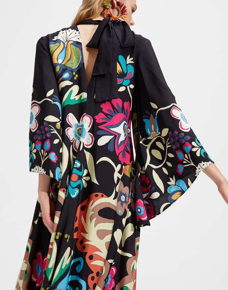 Lune London | Printed Three-Quarter Sleeve Dress