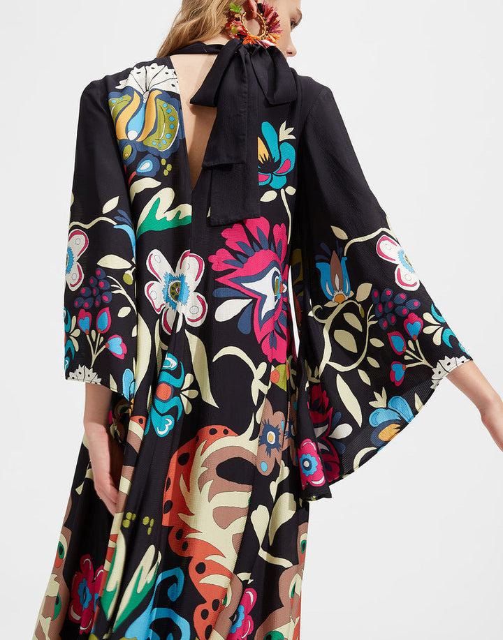 Lune London | Printed Three-Quarter Sleeve Dress