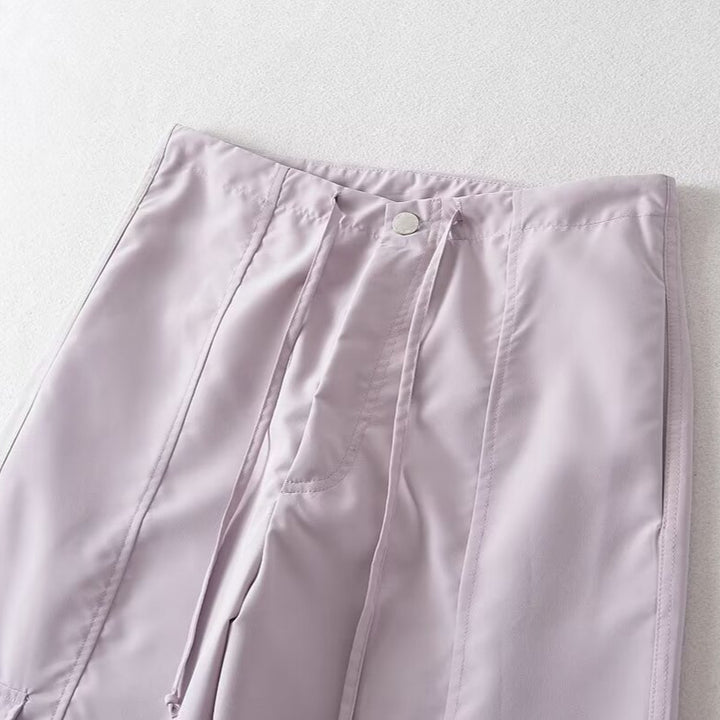 Comfortable cargo pants for women with adjustable waist and functional pockets Lune London