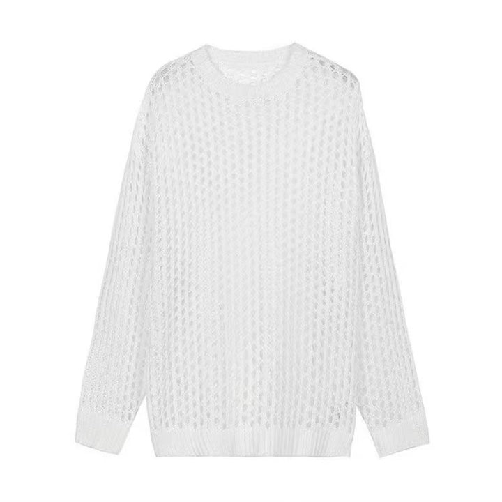 Lightweight knit sweater for women with a trendy mesh structure Lune London