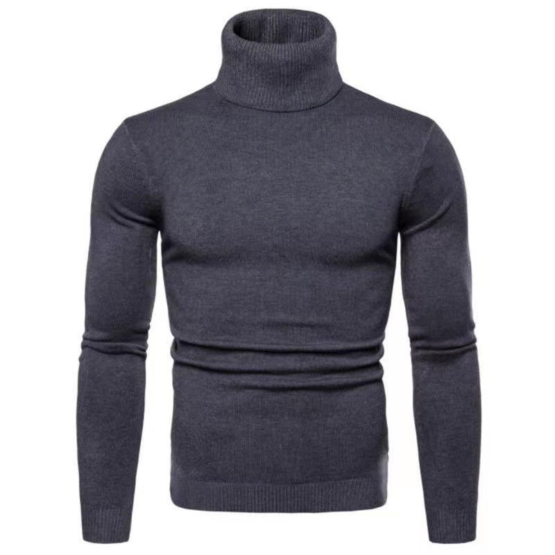 Elegant turtleneck pullover for men in fine merino wool Lune London
