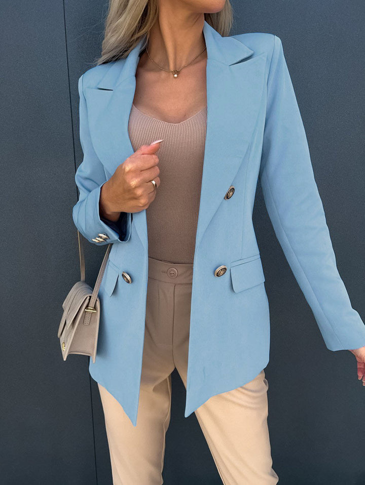 Ladies Elegant Double-Breasted Blazer Lune London