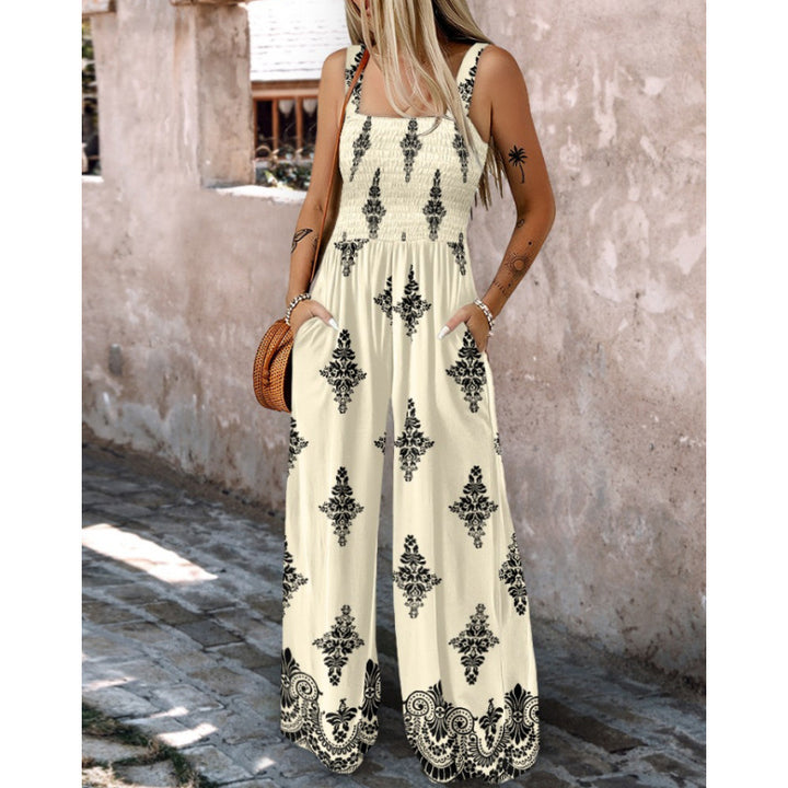 Women Boho Wide Leg Jumpsuit Lune London