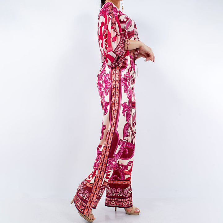 Ensemble Élégant pour Femmes avec Pantalon Large et Motif Élégant Chic & Stil