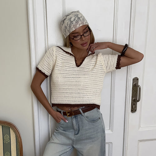 Loose crochet sweater for women Lune London