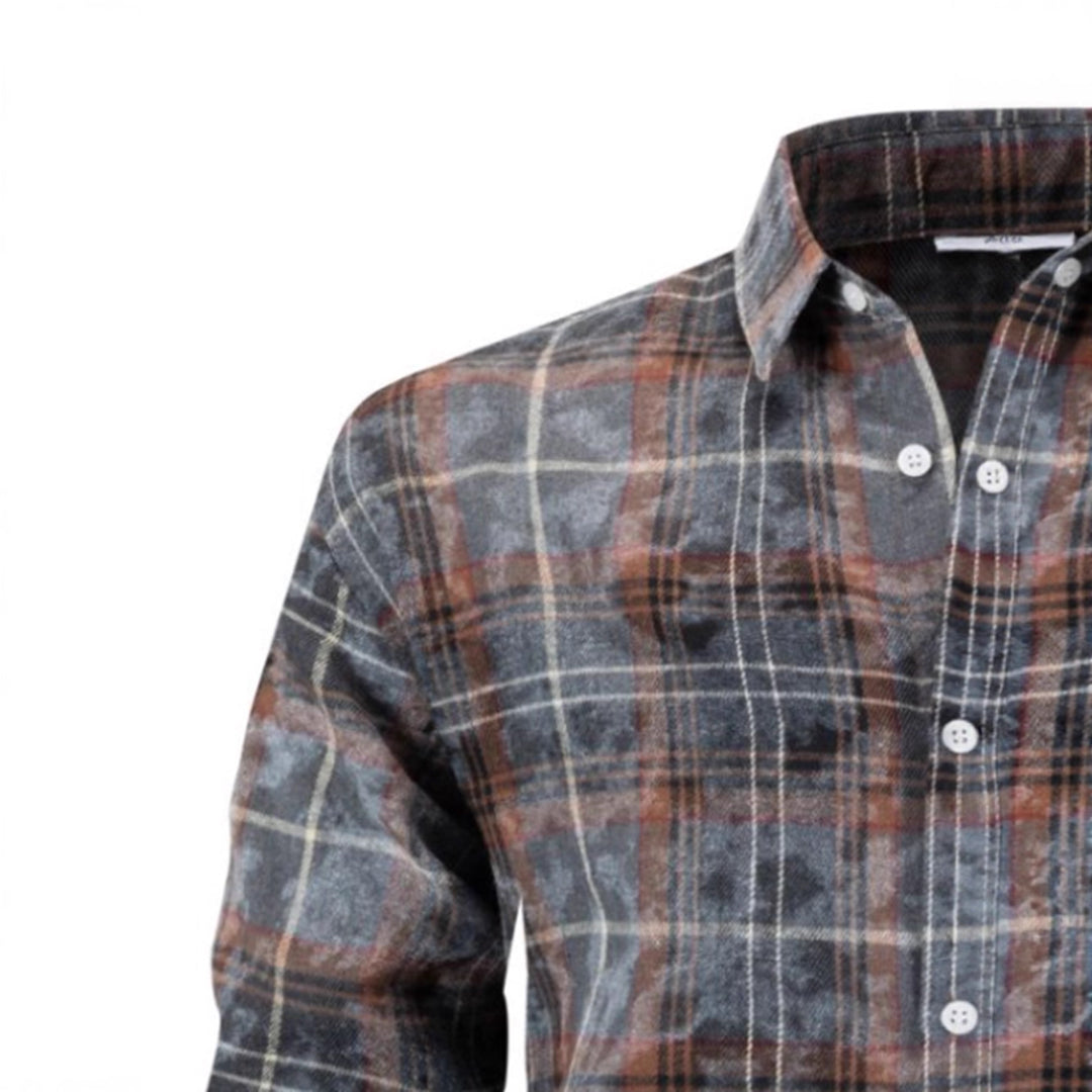 Lune London plaid flannel shirt for men