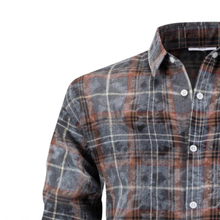 Lune London plaid flannel shirt for men