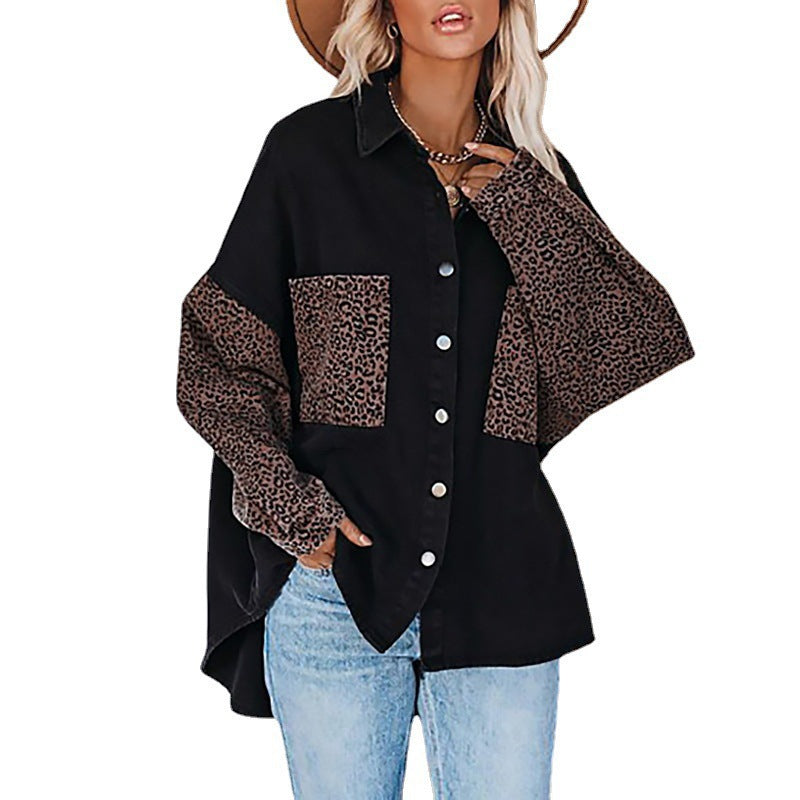 Ladies' Animal Print Shirt Jacket Lune London