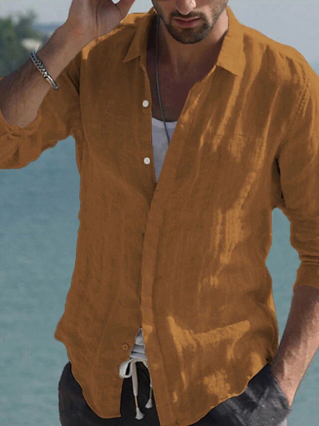 Men's Casual Linen Shirt Lune London