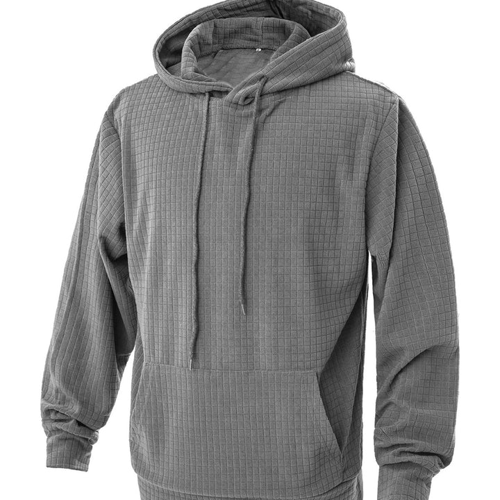 Men's casual hoodie with a fine texture design Lune London