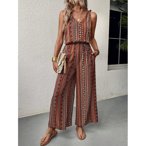 Ladies Bohemian Palazzo Jumpsuit Lune London