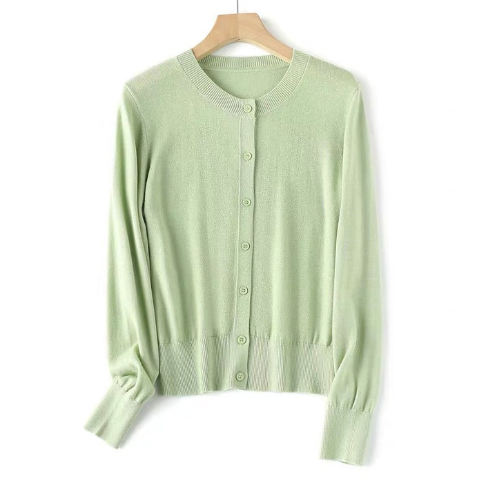 Ladies elegant knitted cardigan with pretty buttons Lune London