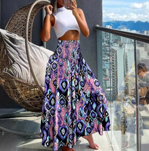 Lune London maxi skirt with lively patterns for women