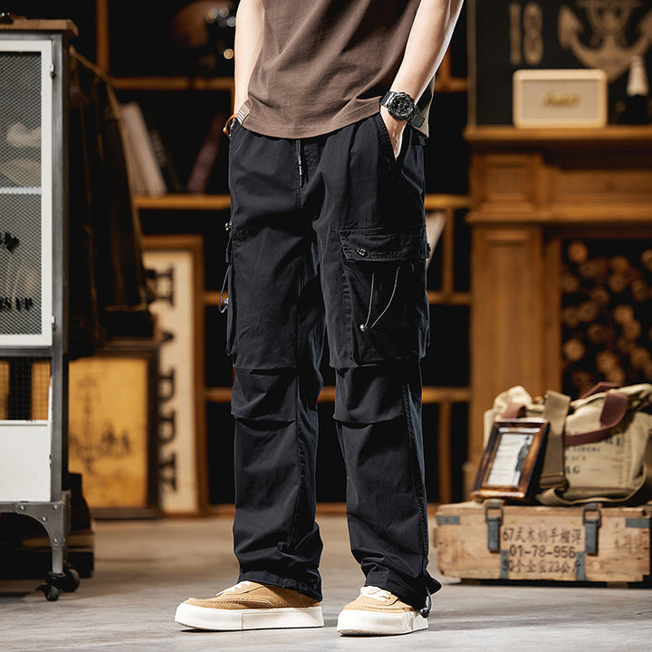 Pantalon style cargo pour hommes avec plusieurs poches Lune London